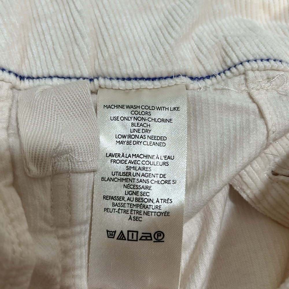 MAEVE BY ANTROPOLOGY WOMEN THE COLETTE RIBBED WIDE LEG PANT CREAM Sz 32 NEW - Picture 10 of 12
